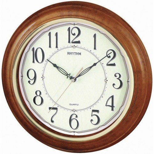 Rhythm(Japan) Silent Silky Move, Glow In the Dark Value Added Wall Clock